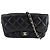 Timeless Portafoglio con catena Chanel Matelassé Nero