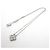 Collana Van Cleef & Arpels Alhambra in oro bianco 18K con diamanti - vista 3