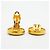 Orecchini a clip Chanel placcati oro D'oro - vista 3