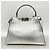 Borsa in pelle Fendi Peekaboo Argento - vista 11