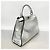 Borsa in pelle Fendi Peekaboo Argento - vista 2