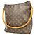 Borsa a tracolla Louis Vuitton Monogram Looping GM Marrone