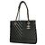 Chanel Shopper aus schwarzem Lackleder