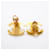 Orecchini Chanel Coco Mark Turnlock D'oro - vista 3