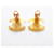 Orecchini Chanel Coco Mark Turnlock D'oro - vista 7