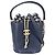 Borsa a tracolla Chanel Matelassé in pelle blu navy