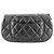 Borsa a tracolla Chanel Matelassé in pelle nera Nero - vista 2