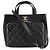 Borsa a mano Chanel Matelassé Business Affinity Nero