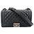 Borsa a tracolla Chanel Boy Matelassé Nero Bianco