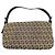Borsa a secchiello Fendi Zucchino Mini Mamma Marrone Bianco Beige Metallico - vista 2