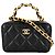 Timeless Bolsa Chanel Matelassé Coco Mark Mini Preto