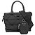 Borsa a mano imbottita piccola da donna Prada Nero Bianco