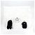 Borsa a mano imbottita piccola da donna Prada Nero Bianco - vista 8