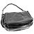 Borsa a tracolla Chanel in pelle verniciata Nero Bianco - vista 3