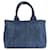 Borsa mini in denim Canapa da donna Prada Bianco Giallo Blu scuro - vista 2