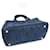Borsa mini in denim Canapa da donna Prada Bianco Giallo Blu scuro - vista 3