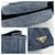 Borsa mini in denim Canapa da donna Prada Bianco Giallo Blu scuro - vista 6