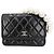 Timeless Borsa a tracolla Chanel Matelassé in pelle nera Nero
