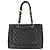 Sac cabas à chaîne Chanel GST Matelassé pour femme Noir - vue 2