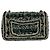 Borsa a tracolla in tweed e pelle Chanel Coco Mark con catena Multicolore - vista 3