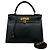 Hermès Borsa Hermes Kelly 28 in pelle Box Calf Nera Nero