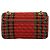 Borsa a tracolla Gucci GG Marmont in tweed e pelle con logo hardware Rosso - vista 3