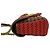 Borsa a tracolla Gucci GG Marmont in tweed e pelle con logo hardware Rosso - vista 5