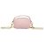 Saffiano Mini pochette Prada Triangle in rosa - vista 3