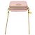 Saffiano Mini pochette Prada Triangle in rosa - vista 4