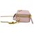 Saffiano Mini pochette Prada Triangle in rosa - vista 5