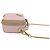 Saffiano Mini pochette Prada Triangle in rosa - vista 6