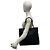Borsa Tote Gucci in pelle con logo GG e catena Nero - vista 2