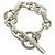 Hermès Hermes 11-Link Silver Charm Bracelet Silvery