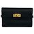 Hermès Hermes Kelly Wallet Medium aus schwarzem Epsom-Leder