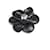 Spilla Chanel Camelia nera con strass Nero - vista 3