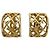 Chanel Vintage vergoldete Clip-Ohrringe Golden