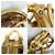 Chanel Vintage vergoldete Clip-Ohrringe Golden - Ansicht 4