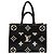 Borsa Louis Vuitton Monogram Empreinte OnTheGo MM Nero Beige