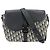 Borsa Messenger Christian Dior Oblique Saddle Flap da Uomo Nero Beige