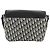 Borsa Messenger Christian Dior Oblique Saddle Flap da Uomo Nero Beige - vista 2