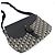Borsa Messenger Christian Dior Oblique Saddle Flap da Uomo Nero Beige - vista 3