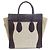 Céline Borsa a mano Celine Luggage Micro Nero Bianco Grigio - vista 2