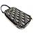 Borsa a tracolla Christian Dior Oblique 30 Montaigne Beige Blu navy - vista 3