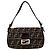 Borsa a tracolla Fendi Mamma Bucket Zucca Marrone