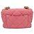 Borsa a tracolla Chanel Mini Matelassé con catena Rosa - vista 2