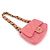 Borsa a tracolla Chanel Mini Matelassé con catena Rosa - vista 3