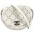 Borsa a tracolla traforata da donna Chanel Marrone Bianco