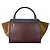 Céline Bolsa de mão Celine em couro cor vinho Bordeaux - vista 2