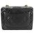 Borsa a tracolla Chanel Mini Matelassé Nero Bianco - vista 2