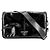 Borsa a tracolla Prada Triangle Logo Nero Bianco
